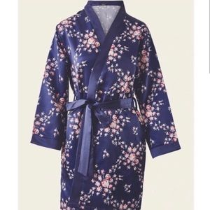 Morgan Lane | Allie Robe | Navy Floral | S/M | NWT
